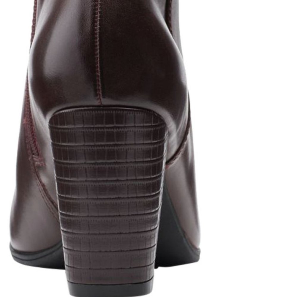 CLARKS ALANYA JUNO LEATHER ANKLE BOOTIE NWT - Picture 6 of 12